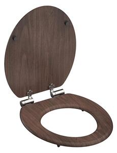Eisl Sanitär WC sedadlo MDF Soft Close Dark Wood 80193