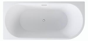 Besco Akrylátová voľne stojaca rohová vaňa Zoya Glam Z 150x75 (170x80) biela/zlatá BESCO-Typ výpuste: Click-Clack s prepadom, chróm, BESCO-Rozmery: 150x75, BESCO-Orientácia: Ľavá