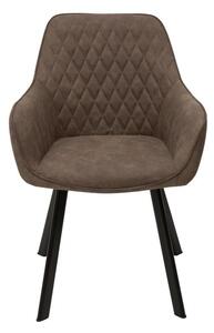 Dizajnová stolička Francesca, sivohnedá taupe