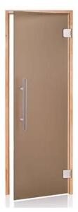 Andres dvere do sauny Premium 7x19 matný bronz osika