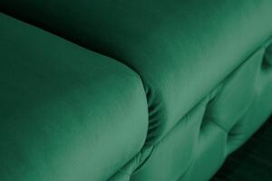 Luxusná pohovka Modern Barock 240cm smaragdovo zelená zlatá