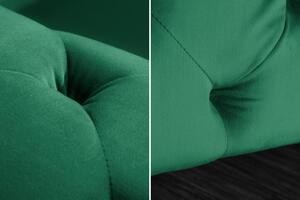 Dizajnová sedačka Rococo, 240 cm, zelená