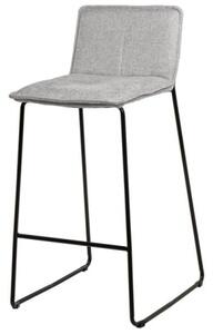 ABOT barová stolička Sivá - svetlá
