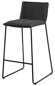 ABOT barová stolička Sivá - tmavá