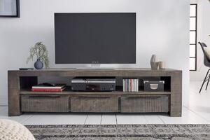 Dizajnový TV stolík Thunder 170 cm, sivé mango