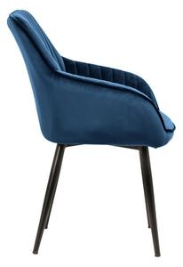 Dizajnová stolička Esmeralda, kráľovská modrá