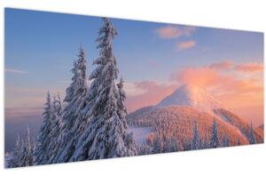 Obraz - Zimná krajina (120x50 cm)