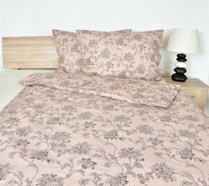 Súprava 1+1 posteľnej bavlnenej obliečky, LORA FLOWER