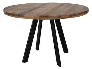 Okrúhly jedálenský stôl Thunder, 120 cm, mango -