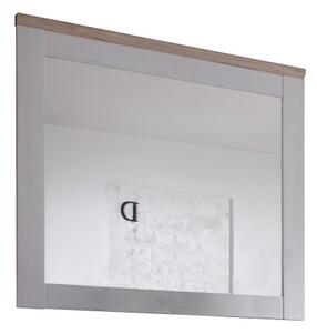 Zrkadlo na stenu Provensal - biela / dub san remo