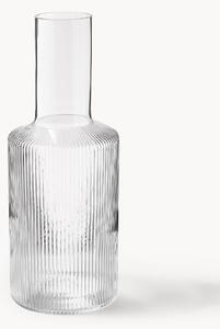 Ručne fúkaná reliéfna karafa Ripple, 1 l