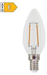 Diolamp LED Filament Candle žiarovka číra C35 2W/230V/E14/2700K/250Lm/360°