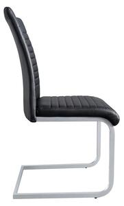 Konzolová stolička Douglas, čierna, chróm