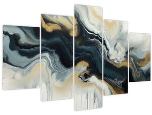 Obraz - Mramorovaná kresba (150x105 cm)