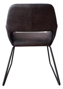 Dizajnová stolička Derrick, antik sivá