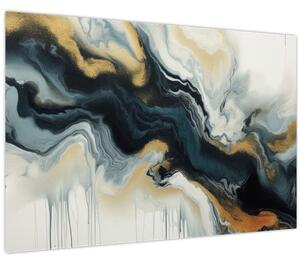 Obraz - Mramorovaná kresba (90x60 cm)