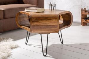 Dizajnový konferenčný stolík Lorelei, 60 cm, sheesham