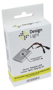 Vypínač / stmievač LED hliník