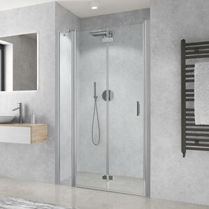 Roth Jednokrídlové sprchové dvere CI RFL_CI RFR pre inštaláciu do niky - bez vaničky ROTH-Variant: šírka: 110 cm, orientácia: Pravá - (CI RFR 1100 - CI RFR 110200 VPE), ROTH-Profily: profily: brillant, výplň: transparent