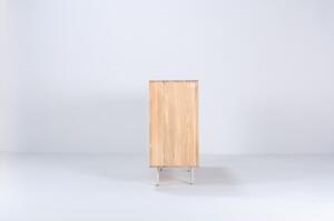 Biely príborník z dubového dreva Gazzda Fina, šírka 176,4 cm