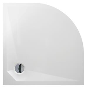 Roth Štvrťkruhová sprchová vanička z liateho mramoru MARMO NEO ROUND ROTH-Variant: rozmery: 80x80 cm - (MARMO NEO ROUND 800 - MAN RO 080080 2E)