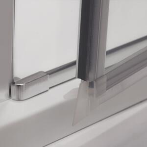 Roltechnik Outlet Štvorcový alebo obdĺžnikový sprchový kút DCO1+DB - otváracie dvere s pevnou stenou - bez vaničky ROTH-Variant: šírka dverí: 80 cm, šírka pevnej steny: 80 cm - (DCO80-DB80), ROTH-Profily: profily: brillant, výplň: transparent