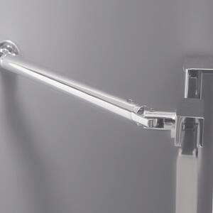 Roltechnik Outlet Štvorcový alebo obdĺžnikový sprchový kút DCO1+DB - otváracie dvere s pevnou stenou - bez vaničky ROTH-Variant: šírka dverí: 80 cm, šírka pevnej steny: 80 cm - (DCO80-DB80), ROTH-Profily: profily: brillant, výplň: transparent