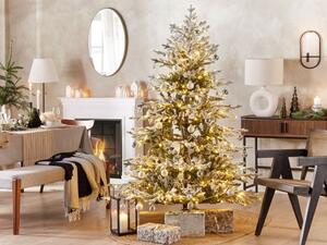 Vianočný stromček 180 cm Bresco (biela) (s osvetlením). Vlastná spoľahlivá doprava až k Vám domov. 1078216