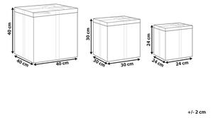 Set 3 ks úložných boxov Cody (hnedá). Vlastná spoľahlivá doprava až k Vám domov. 1078250