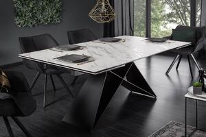 Rozkladací jedálenský stôl Brock mramor 180-260 cm