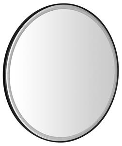Sapho Sapho, KADRIS guľaté zrkadlo s LED osvetlením, ø 100cm, čierna mat, KD100