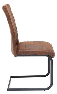 Konzolová stolička Douglas antik hnedá - čierna
