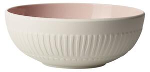 Bielo-ružová porcelánová miska Villeroy & Boch Blossom, 850 ml