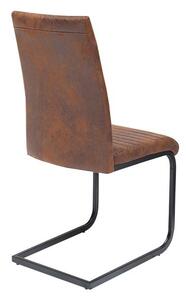 Konzolová stolička Douglas antik hnedá - čierna