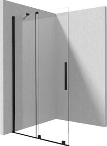 Deante Sprchová zastena Walk-in Prizma, posuvná - KTJ N34R 140 cm, čierna - bez vaničky