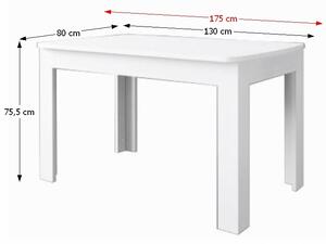Rozkladací jedálenský stôl Tiffy 15 OLIVIA - woodline krém