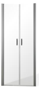 Roltechnik Outlet Dvojkrídlové sprchové dvere BADEN II pre inštaláciu do niky - bez vaničky ROTH-Variant: šírka: 80 cm, orientácia: Univerzálna - (BADEN II/80 - 4000855), ROTH-Profily: profily: brillant, výplň: transparent