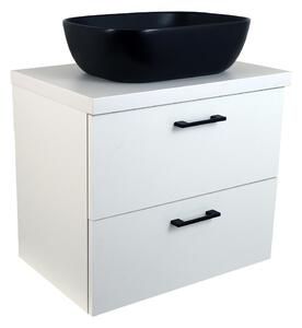 Comodo Kúpeľňová skrinka pod doskové umývadlo Agria W 60-HD - biela/biela