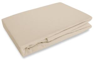 FLANELOVÉ PRESTIERADLO 90X200 CM SVETLOBÉŽOVÉ
