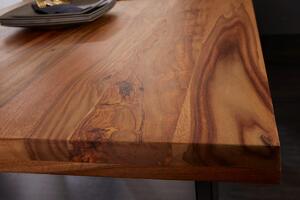 Dizajnový jedálenský stôl Thunder 120 cm sheesham