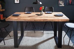 Dizajnový jedálenský stôl Thunder 120 cm mango