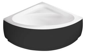 Besco Krycí panel k symetrickej vani Luksja Black P 148x148, čierny BESCO-Rozmery: 148x148, BESCO-Farba: Čierna mat