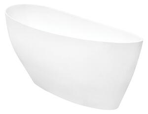 Besco Voľne stojaca vaňa z liateho mramoru Keya Matt 165x70 BESCO-Typ výpuste: Click-Clack štandard, chróm, BESCO-Rozmery: 163,5x70,5, BESCO-Farba: Biela