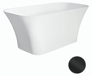 Besco Voľne stojaca vaňa z liateho mramoru Assos Matt 160x70 BESCO-Typ výpuste: Click-Clack štandard, chróm, BESCO-Rozmery: 160x70, BESCO-Farba: Biela