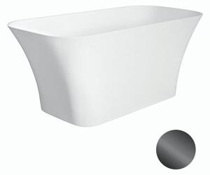 Besco Voľne stojaca vaňa z liateho mramoru Assos Matt 160x70 BESCO-Typ výpuste: Click-Clack štandard, chróm, BESCO-Rozmery: 160x70, BESCO-Farba: Biela