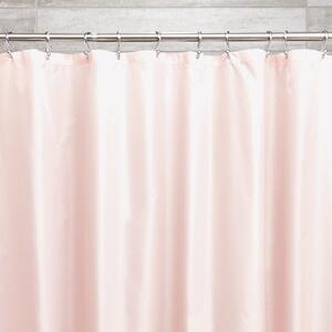 Ružový záves do sprchy iDesign, 183 x 183 cm