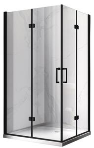 BPS-koupelny Obdĺžnikový sprchový kút ZES KZ12D BL 120x80 čierna/transparent - bez vaničky