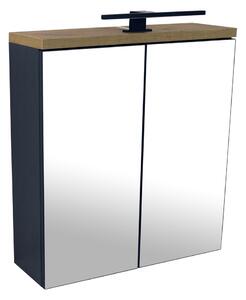 Comodo Zrkadlová skrinka Orion L 60 ZS LED-B s osvetlením Any LED 30 B, čierna