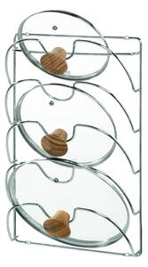 Nástenný oceľový držiak na pokrievky Classico – iDesign