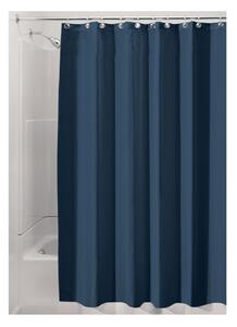 Tmavomodrý sprchový záves iDesign, 183 x 183 cm